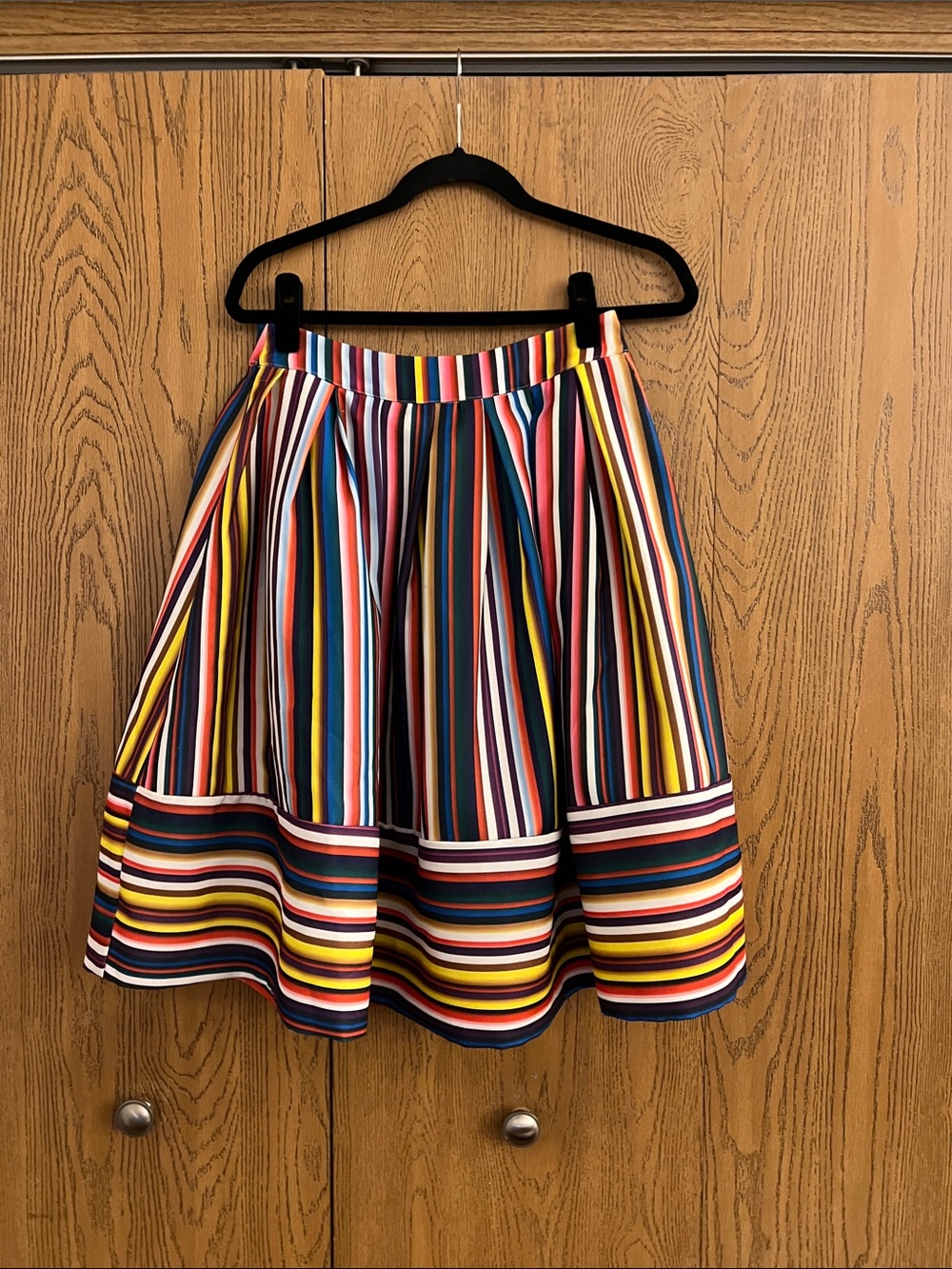 Gracia Multicolor Striped Circle Skirt